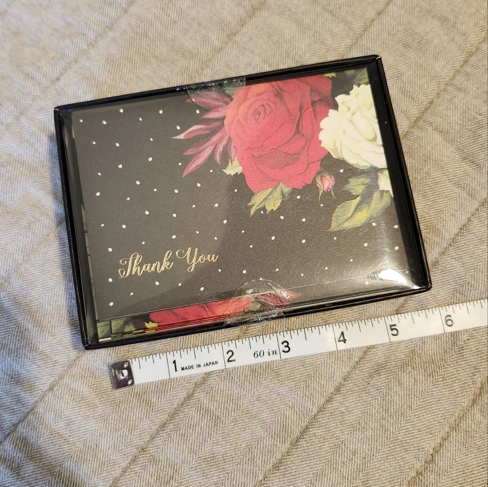 🔷️ 5/$25 Rose Thank You Cards Pack